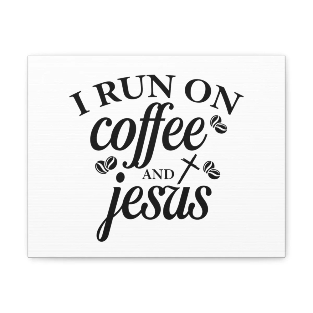 Scripture Walls Run On Coffee Matthew 11:28 Cross Christian Wall Art Bible